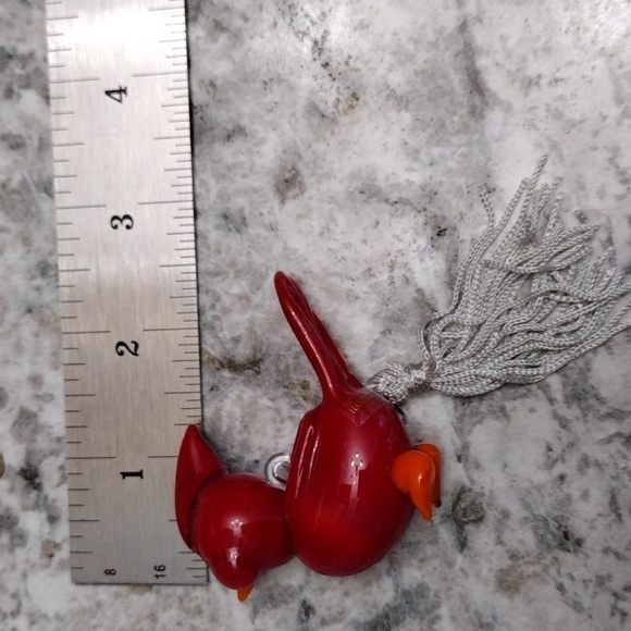 Lenox For the Holidays Cardinal art glass Christmas ornament - Picture 12 of 13